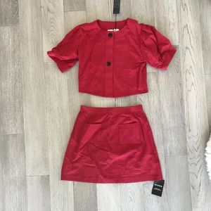 Storets Tracey Red Skirt set - Medium